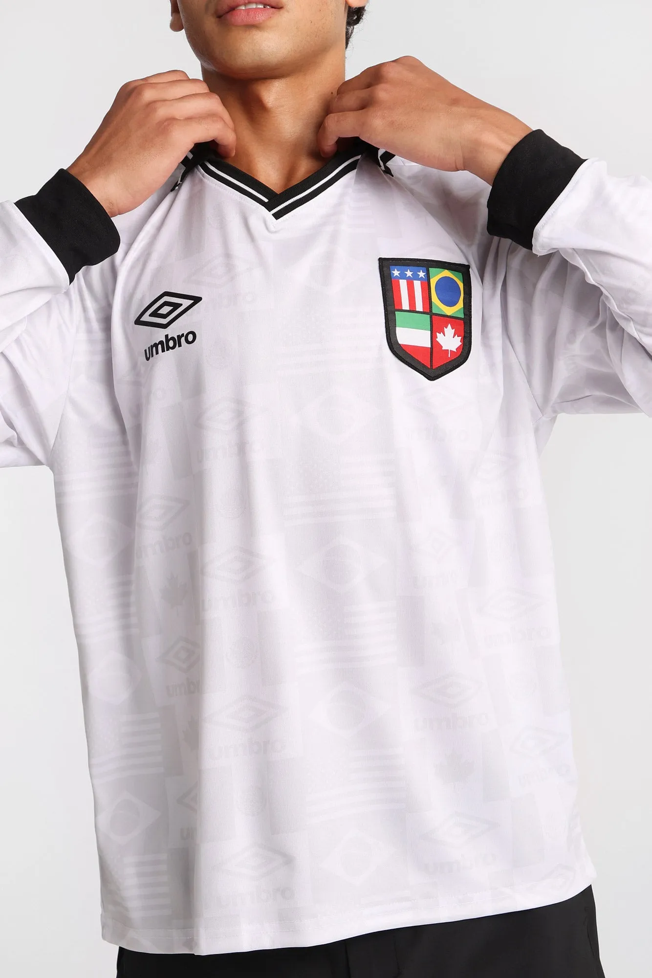 Umbro The World's Game Graphic Long Sleeve Polo Jersey sold by Bluenotes product image thumbnail 5