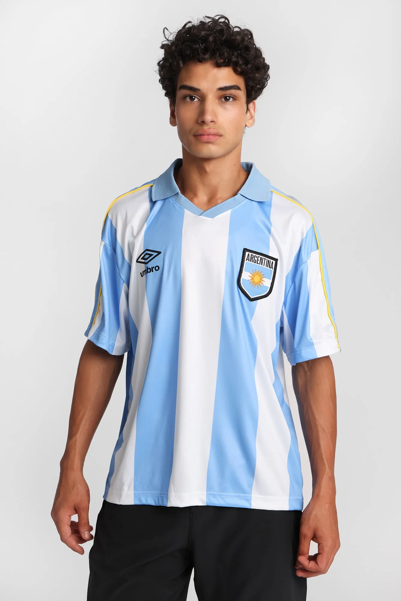 Umbro Argentina Graphic Striped Soccer Jersey sold by Bluenotes