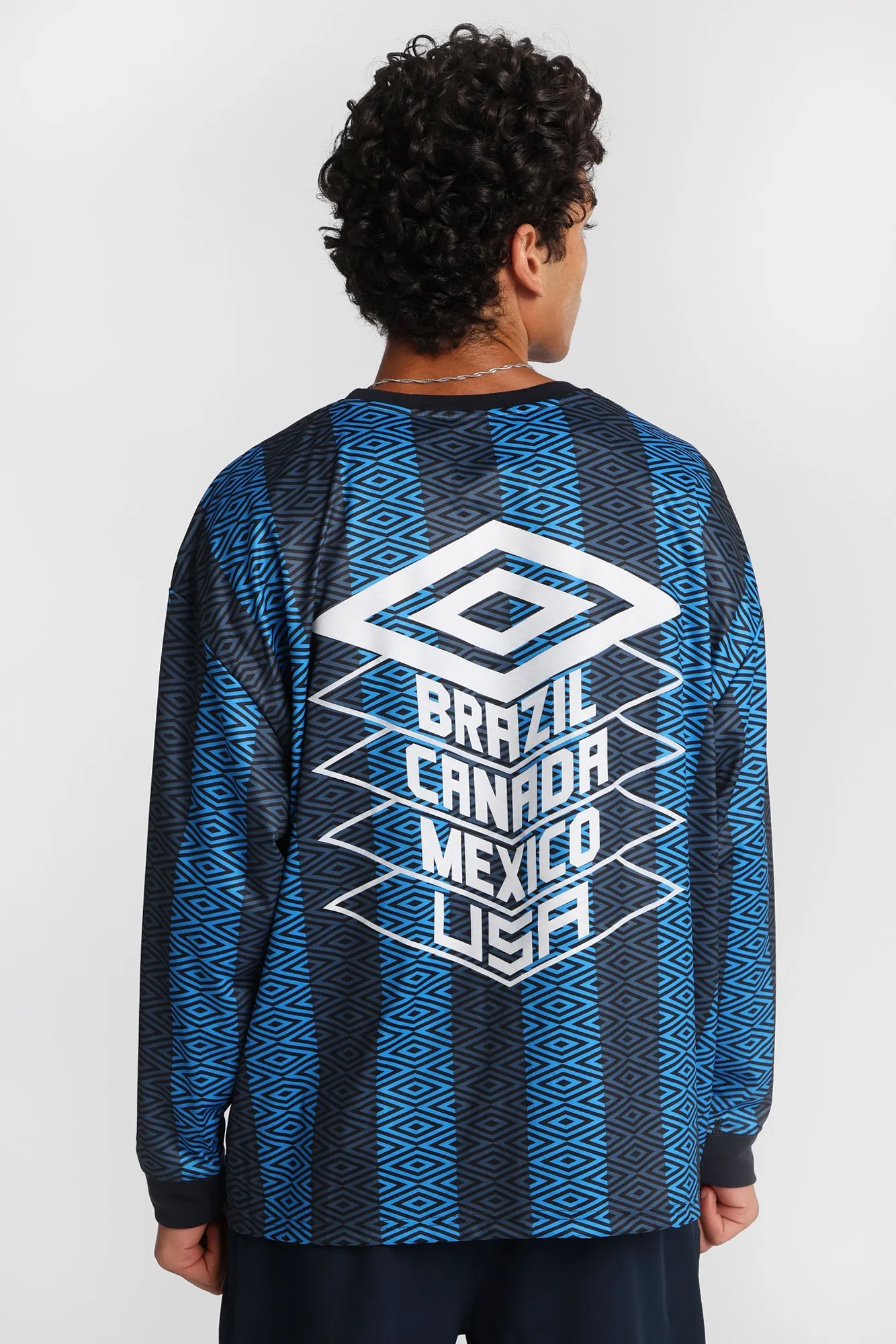Umbro The World's Game Graphic Long Sleeve Crew Neck Jersey sold by Bluenotes product image thumbnail 3