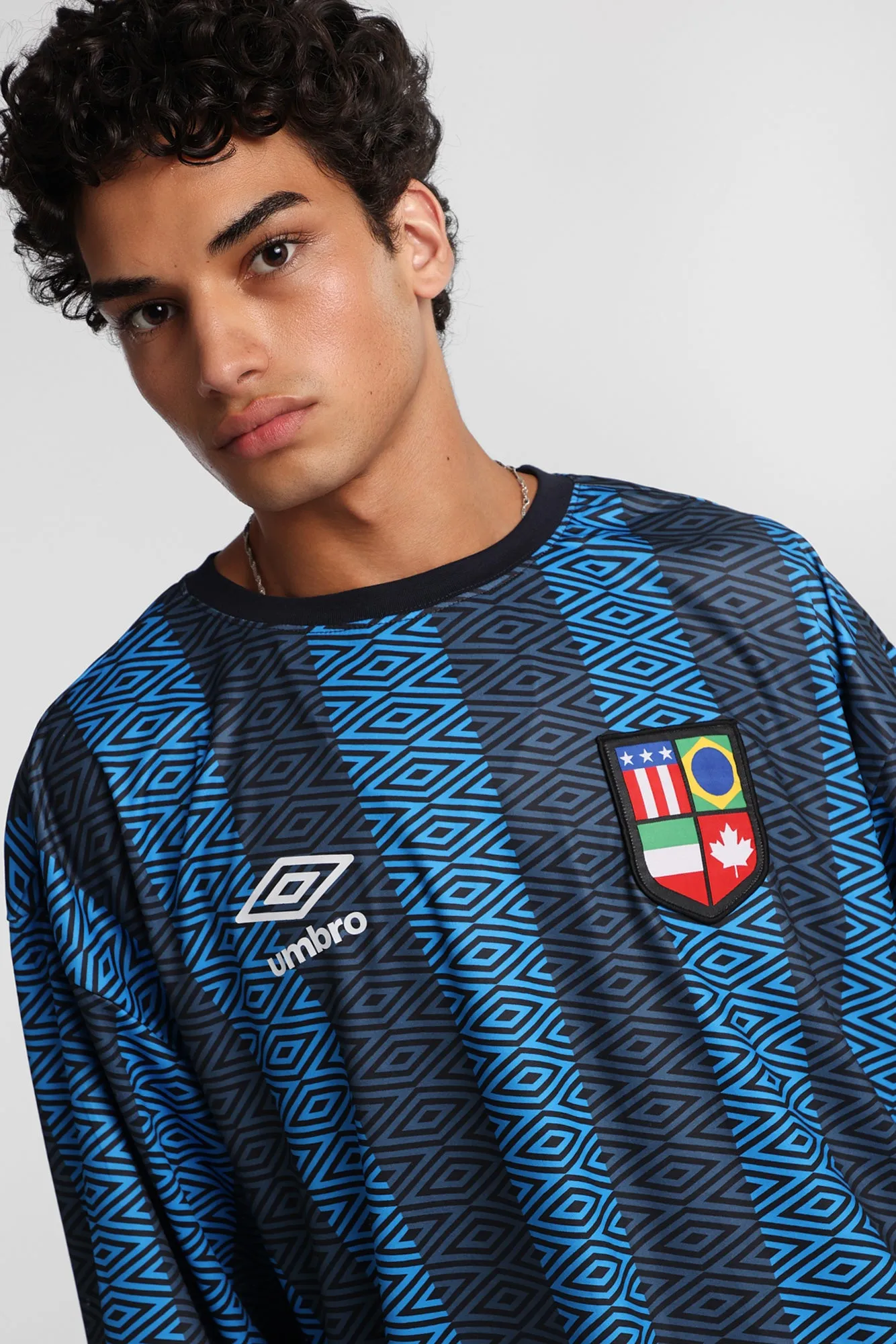 Umbro The World's Game Graphic Long Sleeve Crew Neck Jersey sold by Bluenotes product image thumbnail 2