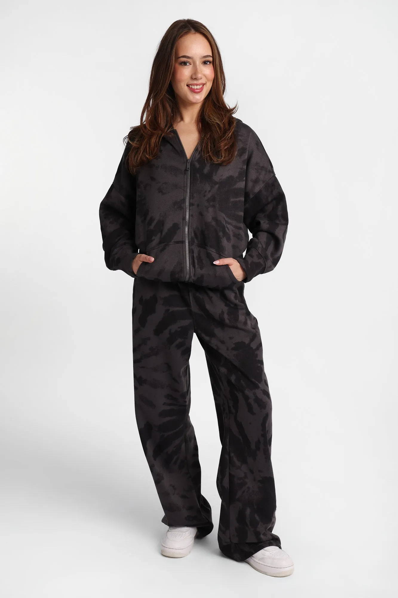Tie-Dye Oversized Zip-Up Hoodie sold by Bluenotes product image thumbnail 4