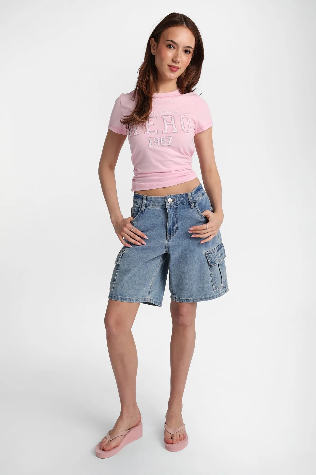 AERO Original Brand 1987 Embroidered Patch Graphic Classic Tee sold by Bluenotes product image thumbnail 4