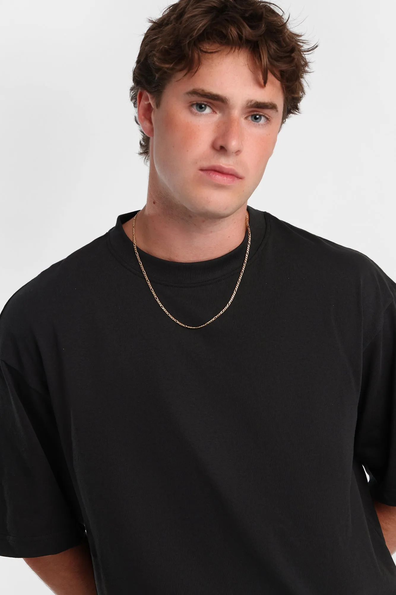 Heavy-Weight Knit Crew Neck Oversized Tee sold by Bluenotes product image thumbnail 3