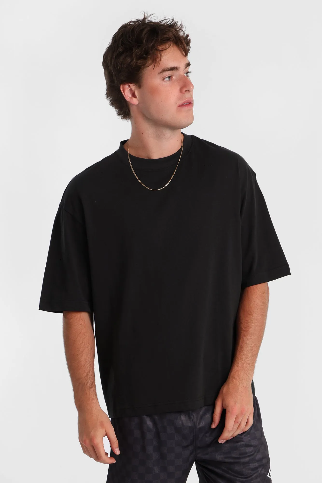 Heavy-Weight Knit Crew Neck Oversized Tee sold by Bluenotes product image thumbnail 2