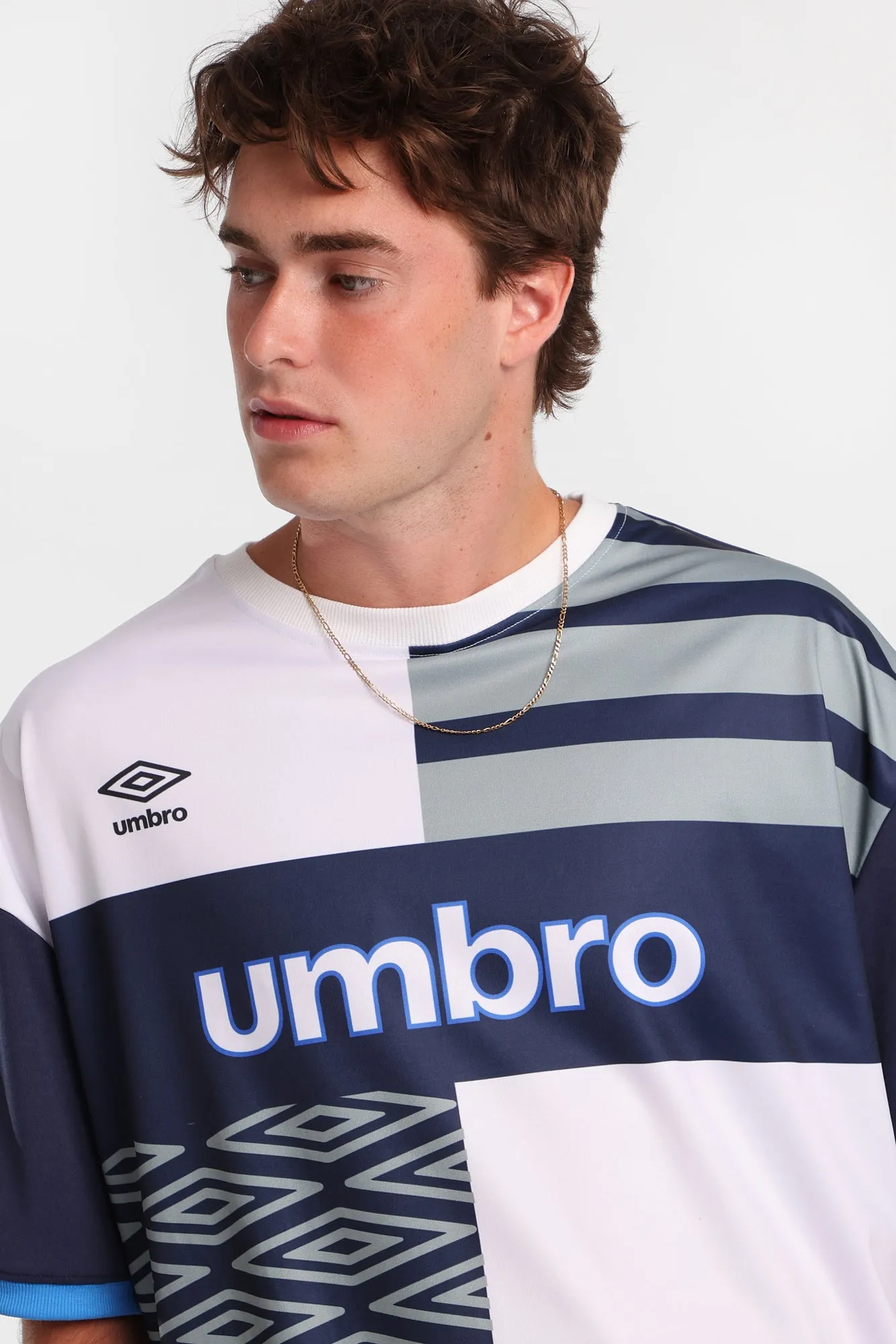 Umbro Large Logo Striped Tee sold by Bluenotes product image thumbnail 2