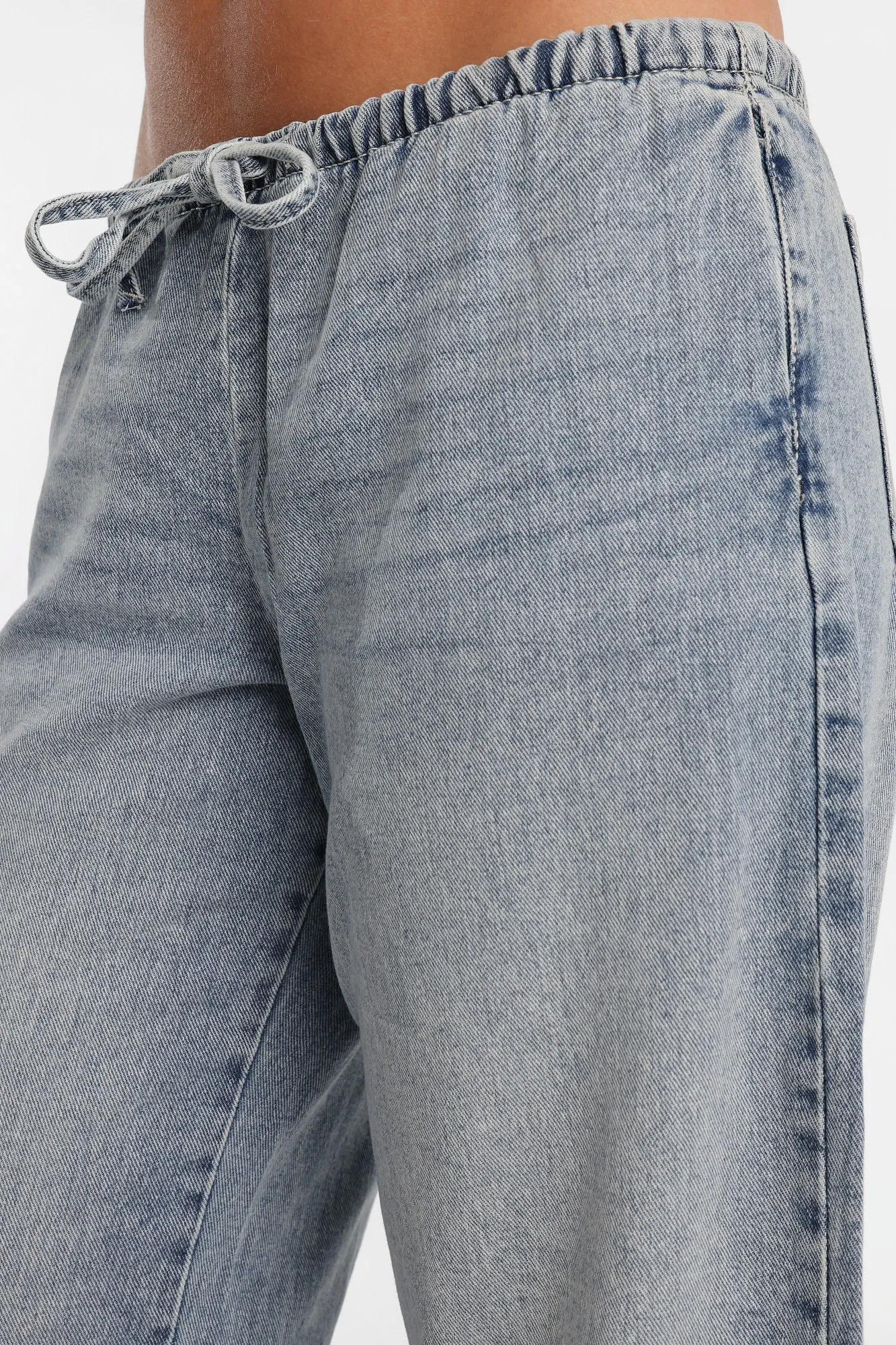AERO Mid Rise Pull-On Baggy Denim Pants sold by Bluenotes product image thumbnail 2