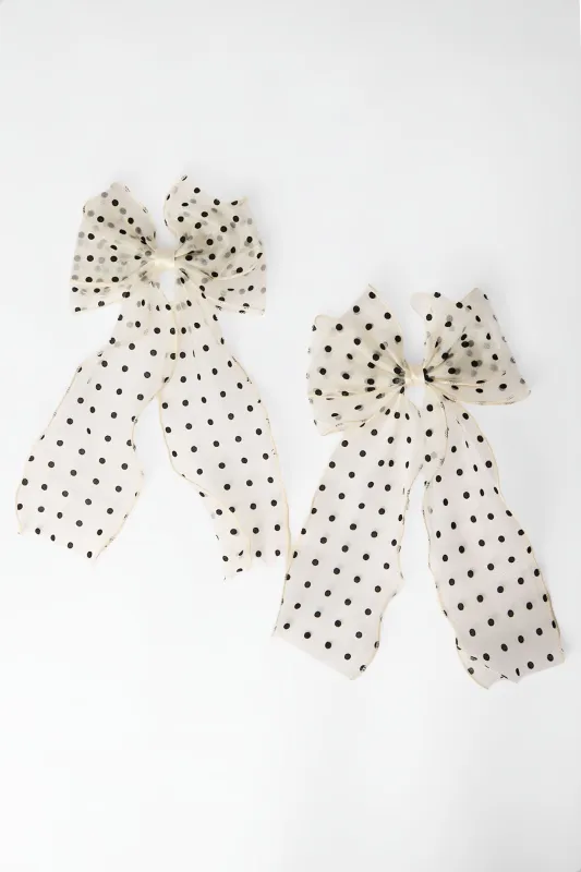 AERO Lace Bow Hair Clips 2-Pack made by Aeropostale