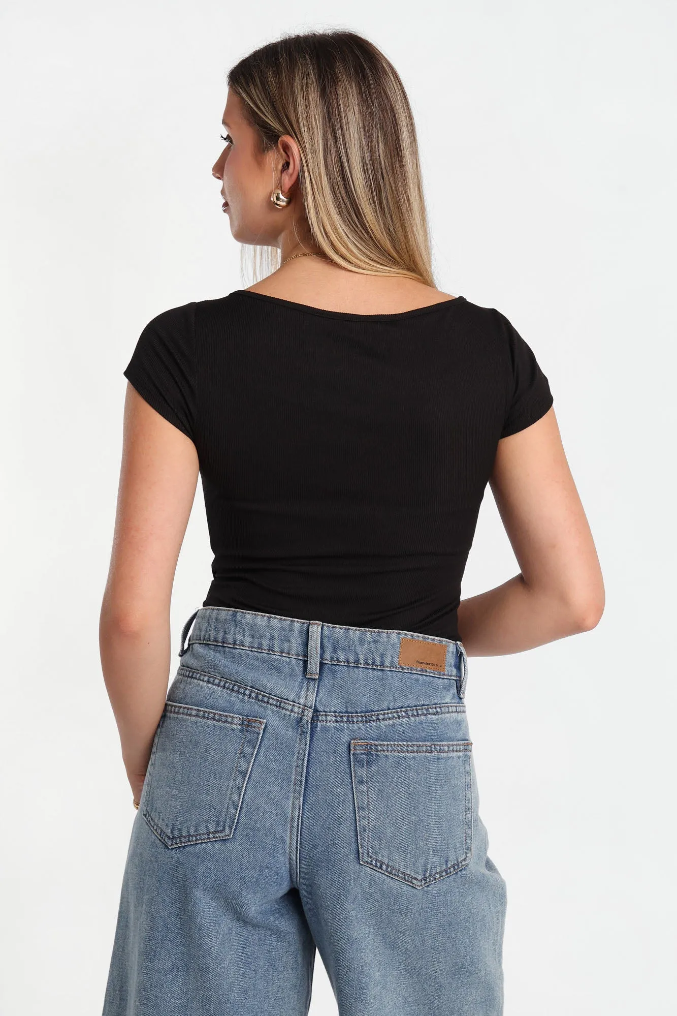 AERO Super Soft Short Sleeve Boat Neck Bodysuit sold by Bluenotes product image thumbnail 3