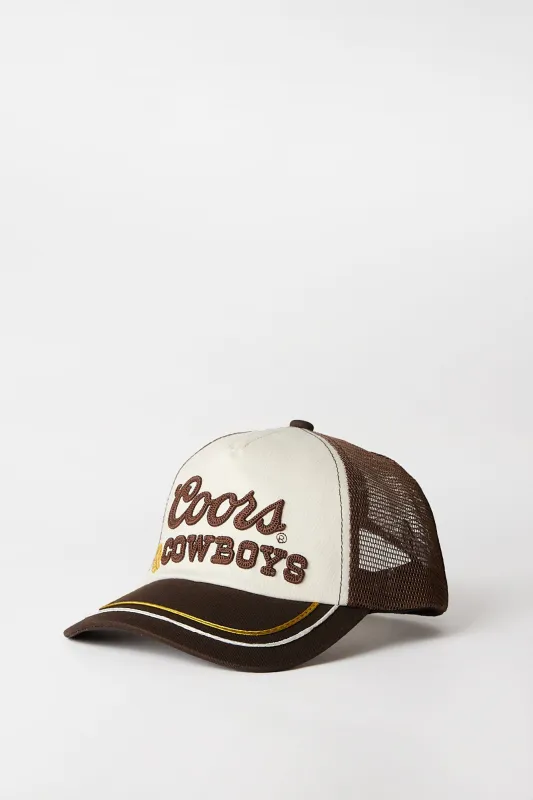 Coors & Cowboys Embroidered Baseball Cap made by Aeropostale