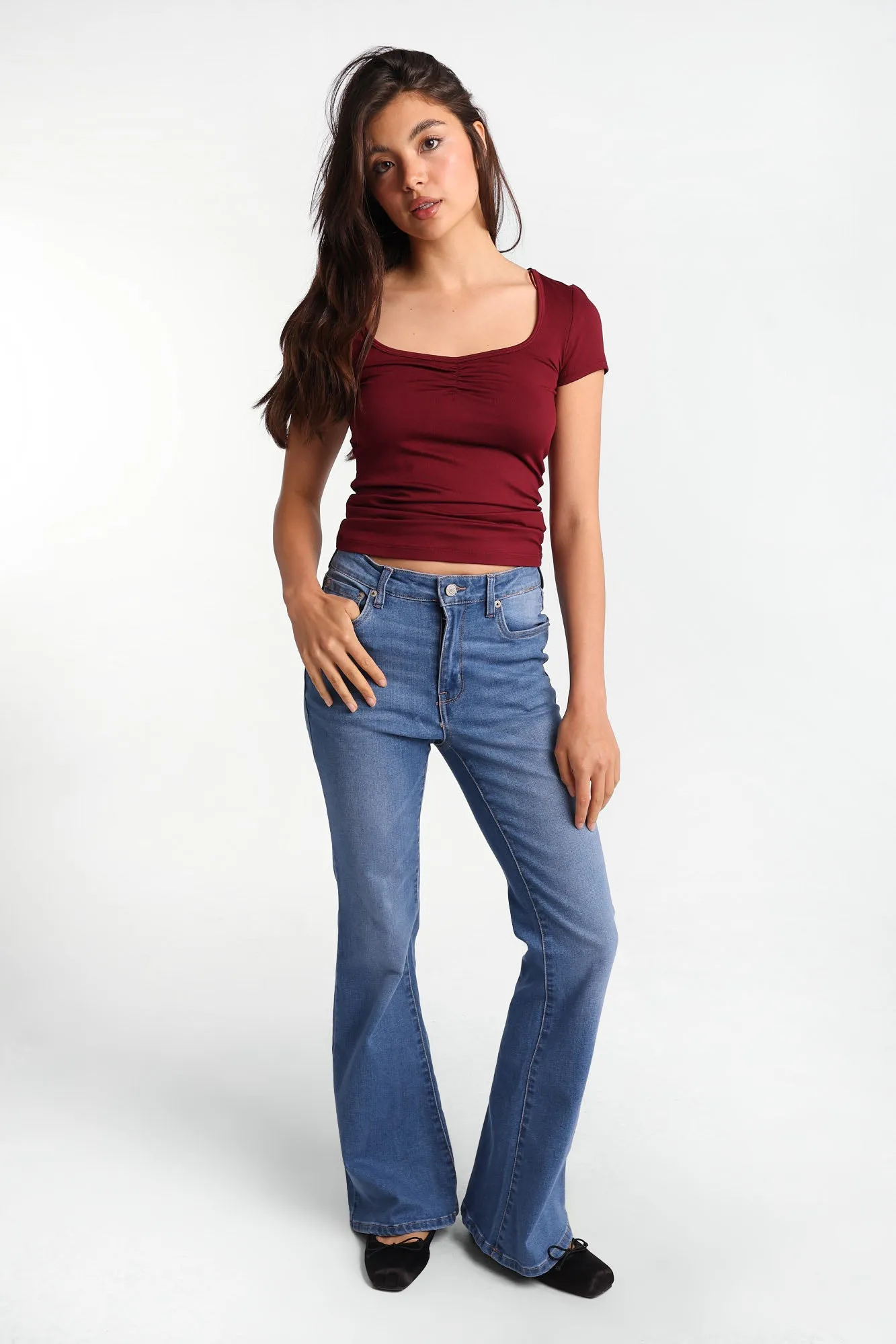 Isla High Rise Flare Jeans sold by Bluenotes product image thumbnail 4