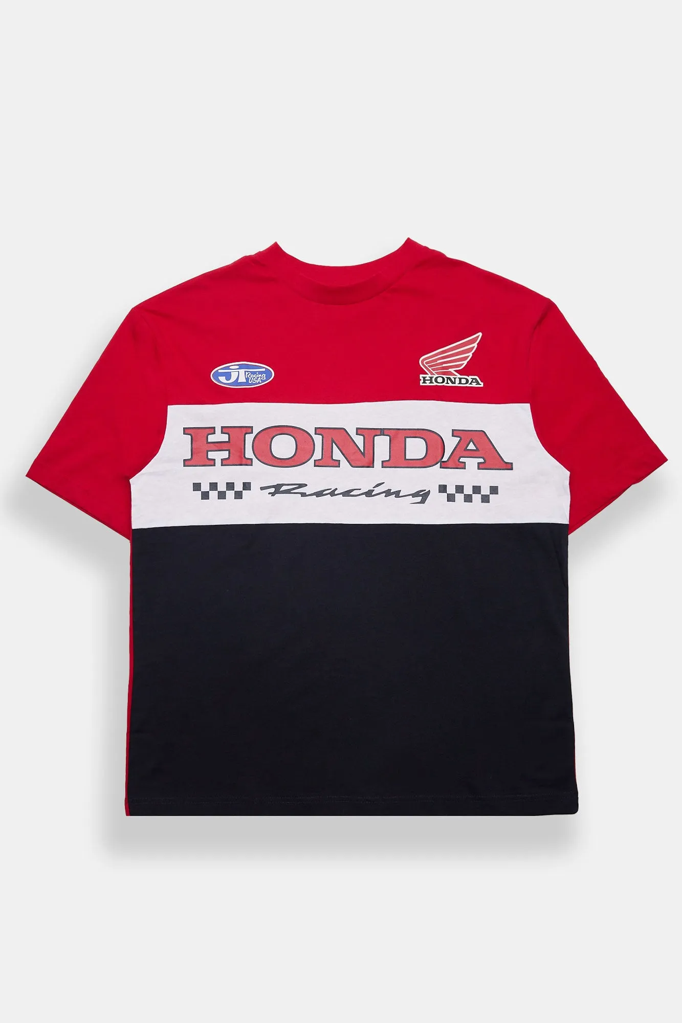 Honda Racing Colour Block Graphic Oversized Tee sold by Bluenotes