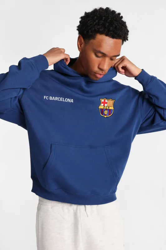 F.C. Barcelona Graphic Embroidered Hoodie made by Aeropostale
