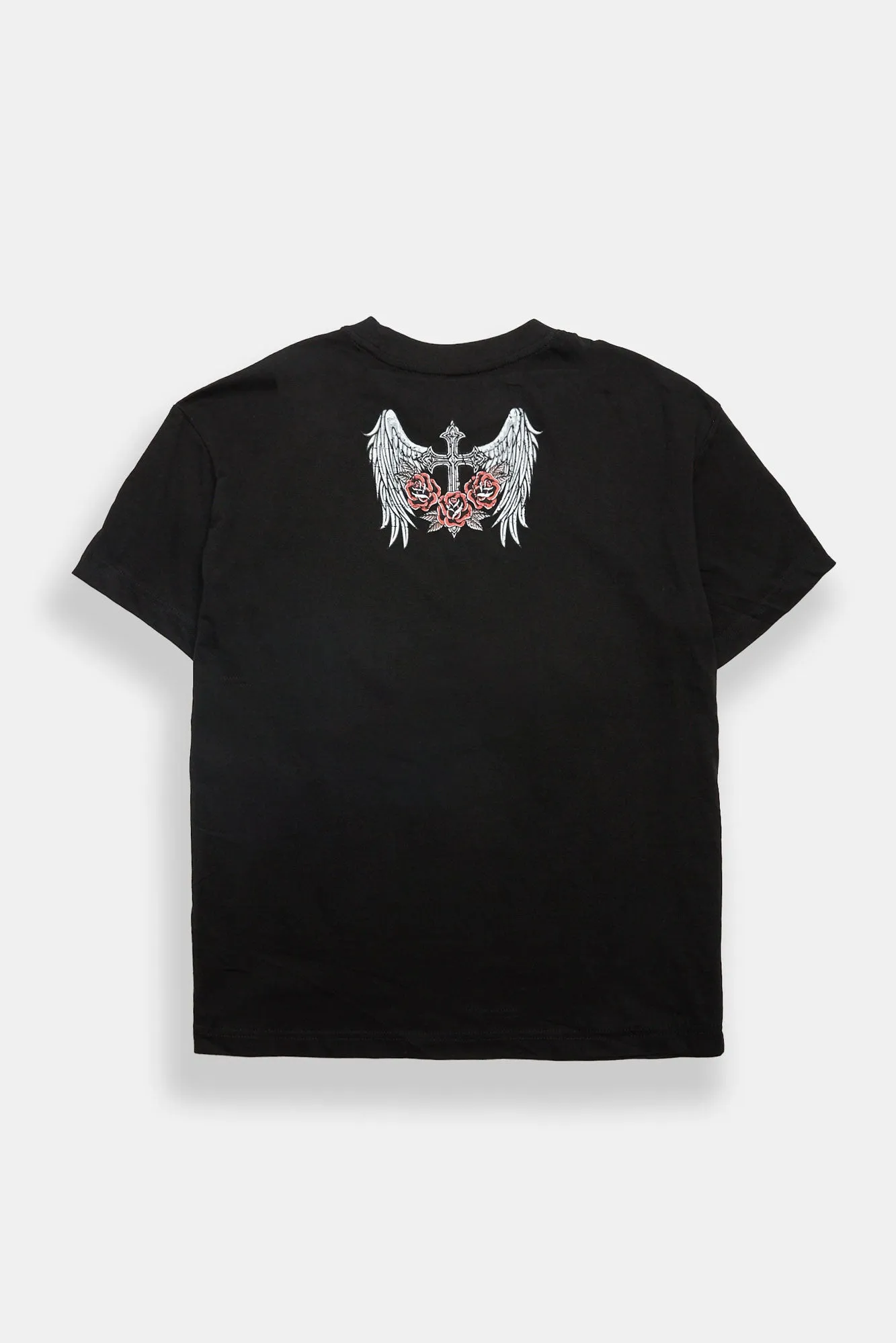 Skull Wings Graphic Boyfriend Tee sold by Bluenotes product image thumbnail 2