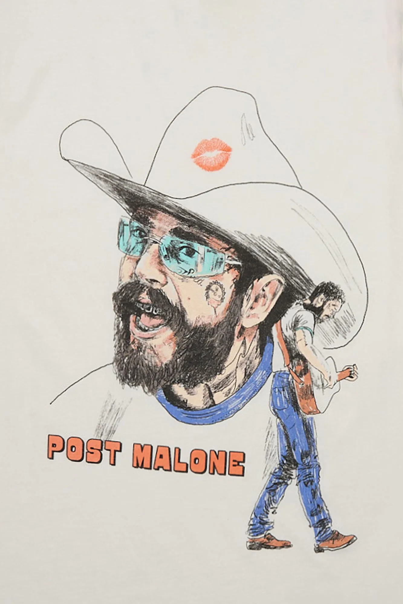 Post Malone Cowboy Graphic Tee sold by Bluenotes product image thumbnail 2