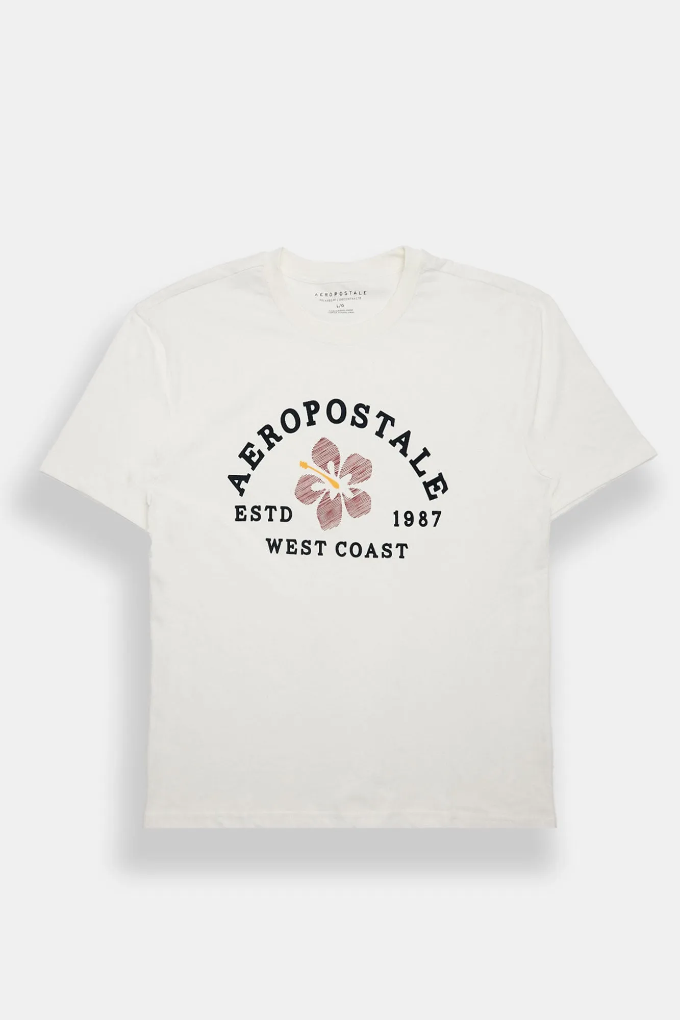 Aéropostale Hibiscus West Coast 1987 Graphic Tee sold by Bluenotes product image thumbnail 2