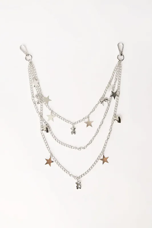 Triple-Layered Metal Star Belt Charm made by Bluenotes