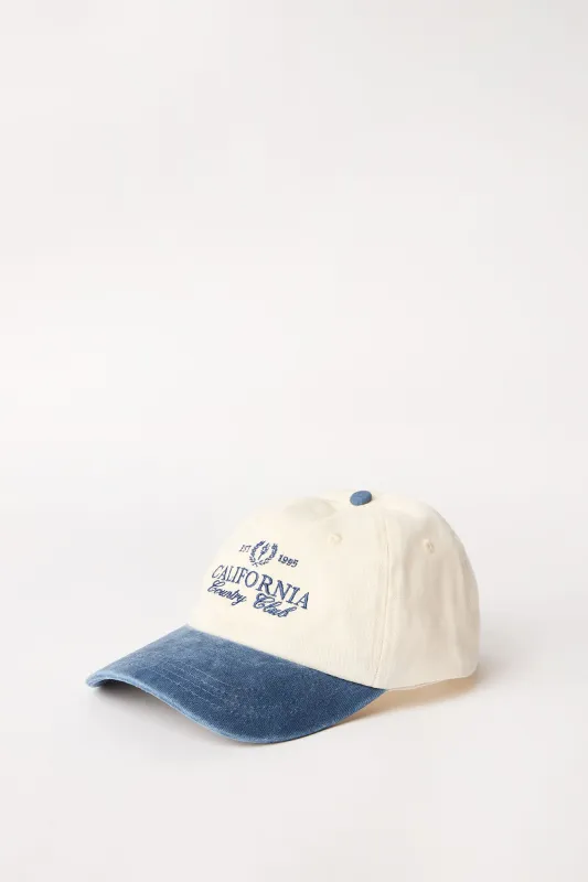 Washed Denim Baseball Cap made by Bluenotes