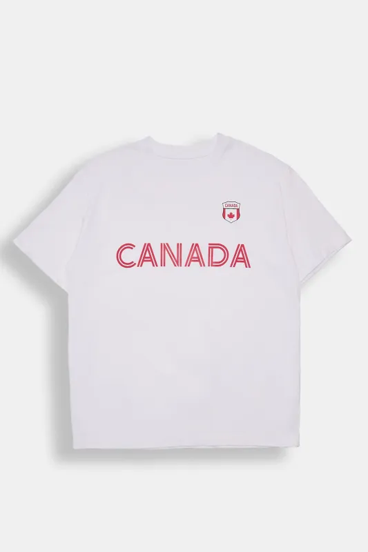 Canada Graphic Boyfriend Tee made by Bluenotes