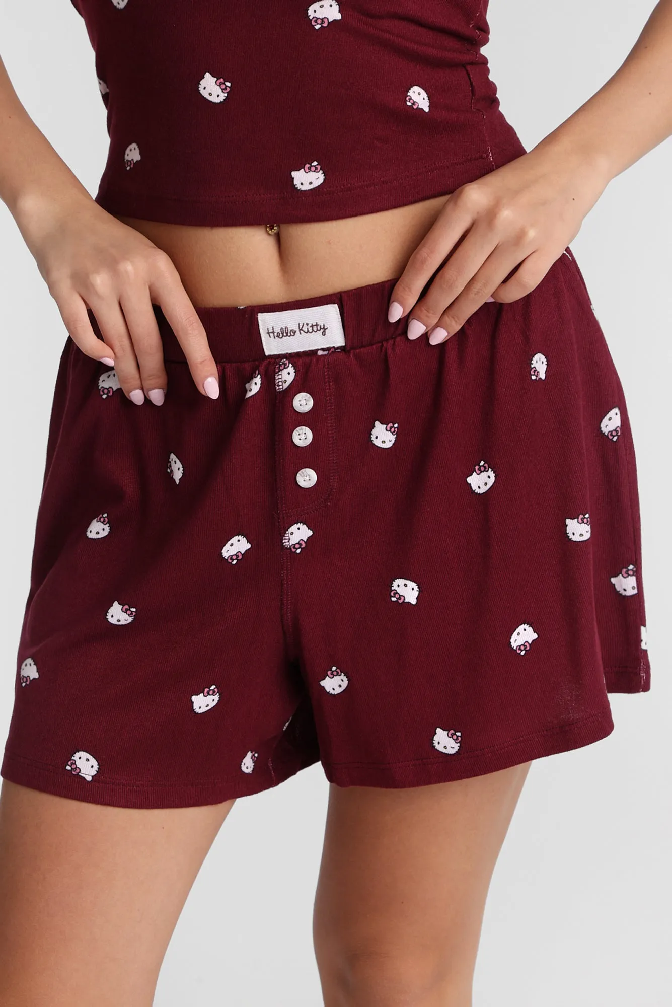 Hello Kitty Super Soft Pajama Boxer Shorts sold by Bluenotes product image thumbnail 2