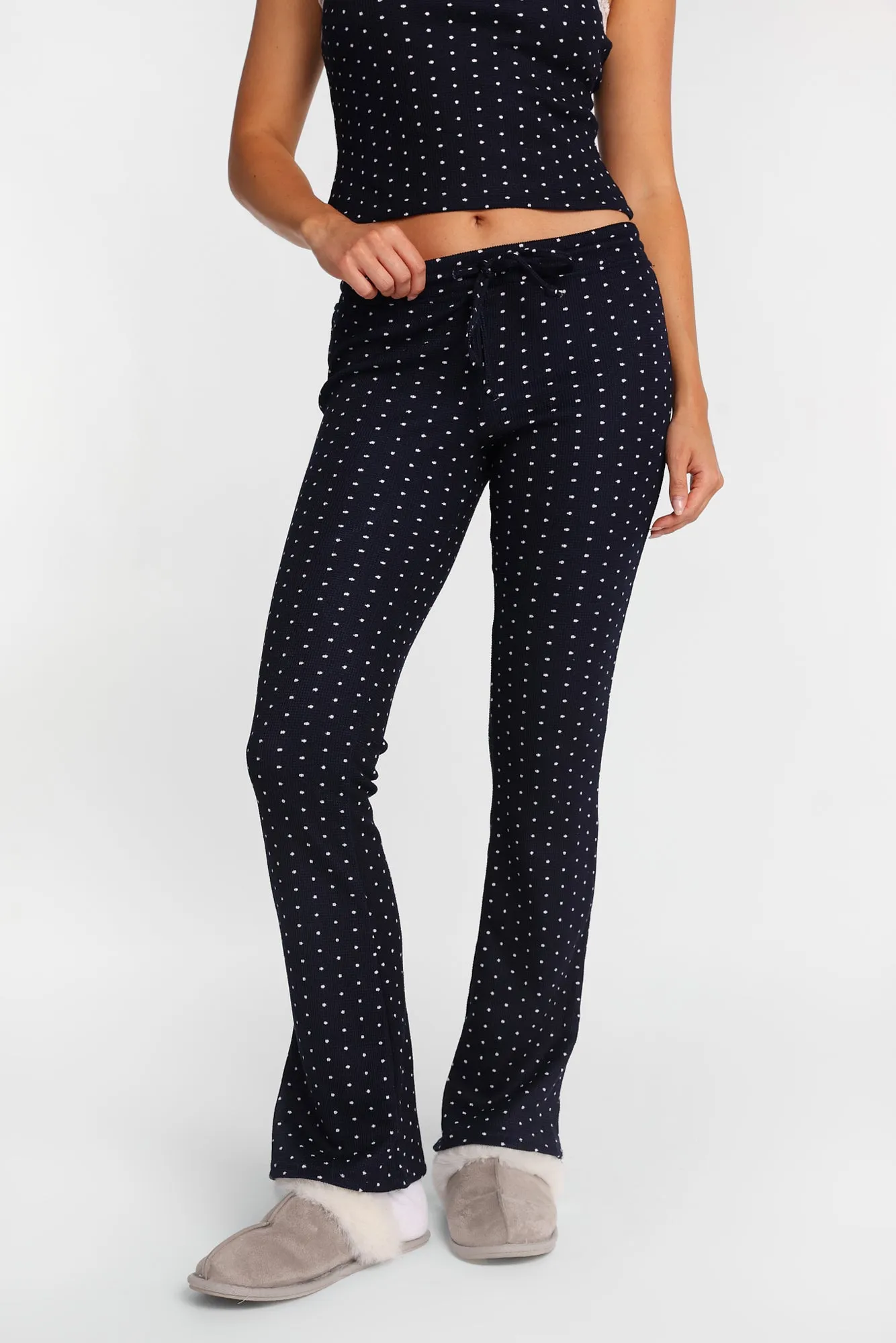 Waffle Knit Bootcut Pajama Pants sold by Bluenotes