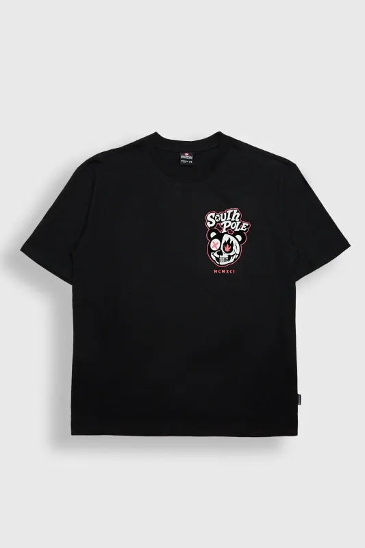 South Pole Stay Fresh Cold Hearts Last Longer Skull Bear Graphic Tee made by Bluenotes