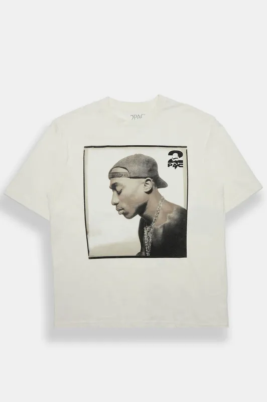 2Pac Portrait Graphic Oversized Tee made by Aeropostale