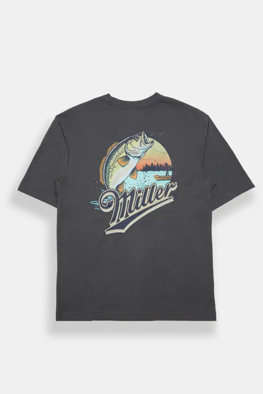 Miller Fishing Graphic Oversized Tee made by Aeropostale