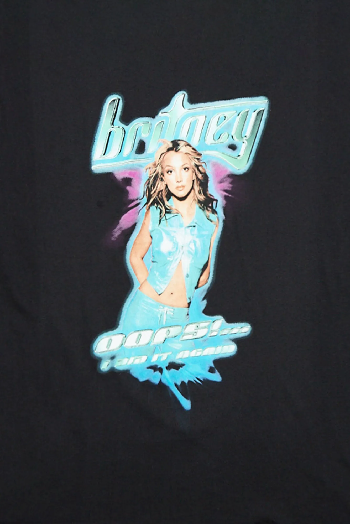 Britney Spears Oops I Did It Again Graphic Boyfriend Tee sold by Bluenotes product image thumbnail 2