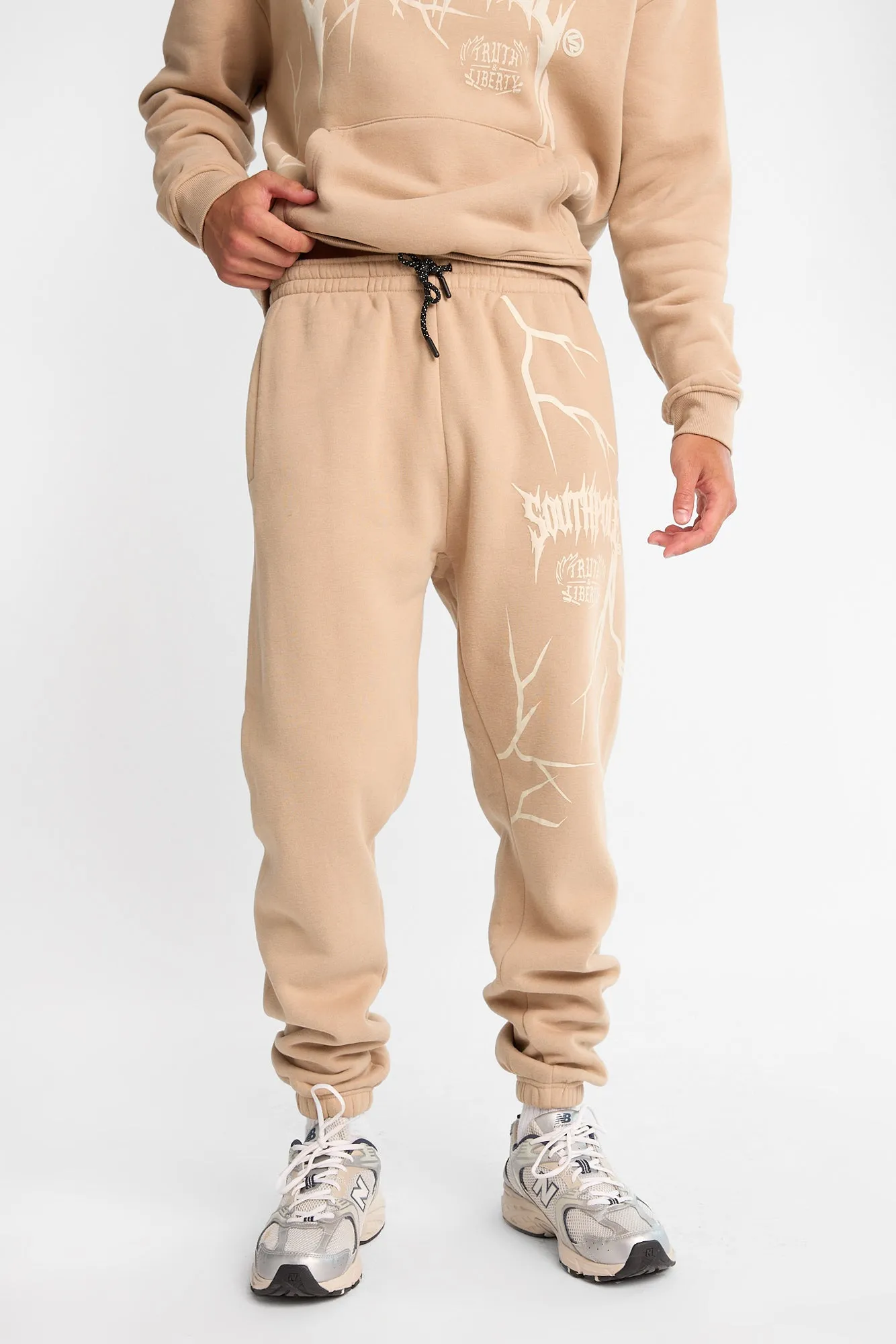 Southpole Gothic Puff Print Graphic Cinched Sweatpants sold by Bluenotes product image thumbnail 5