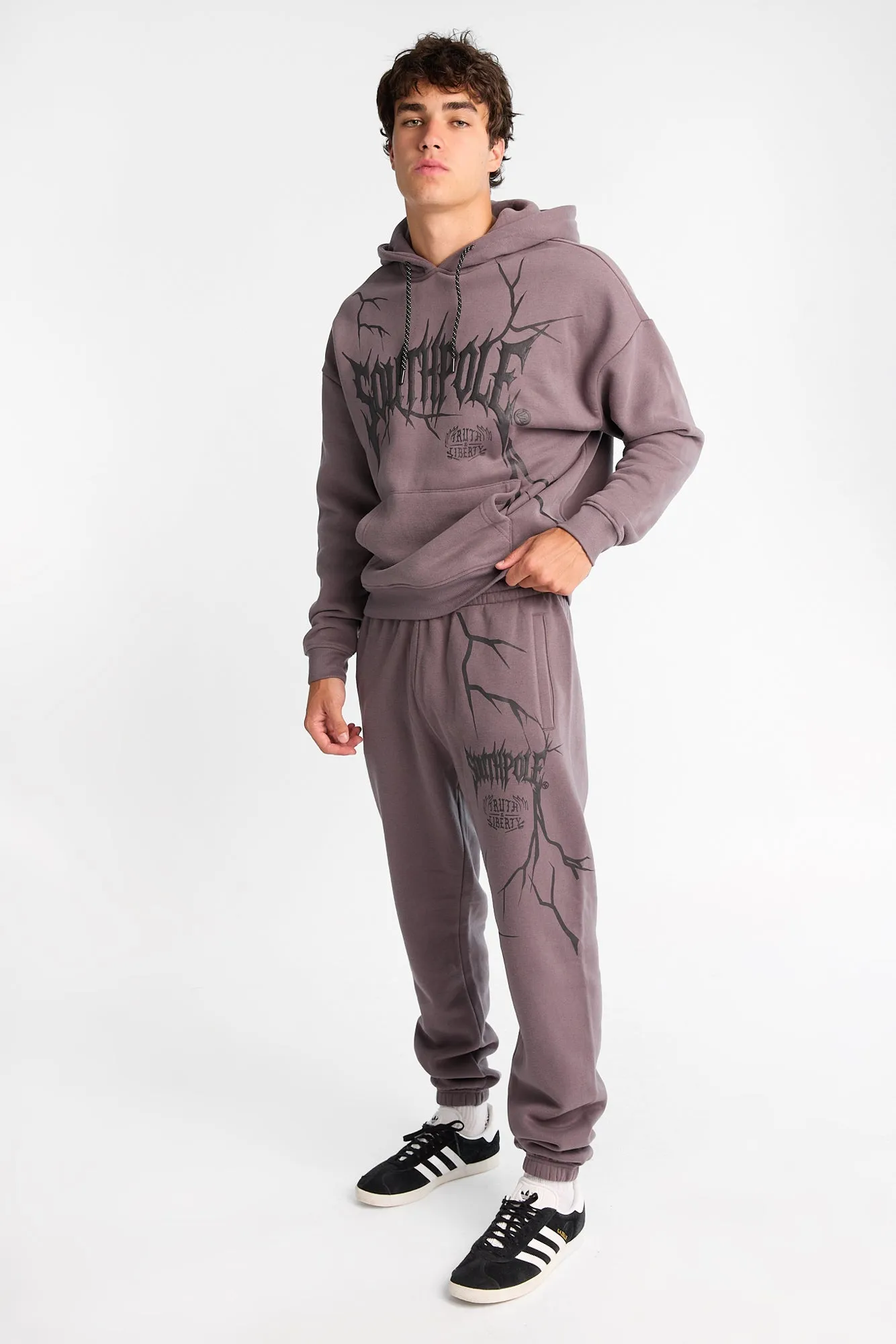 Southpole Gothic Puff Print Graphic Cinched Sweatpants sold by Bluenotes product image thumbnail 4