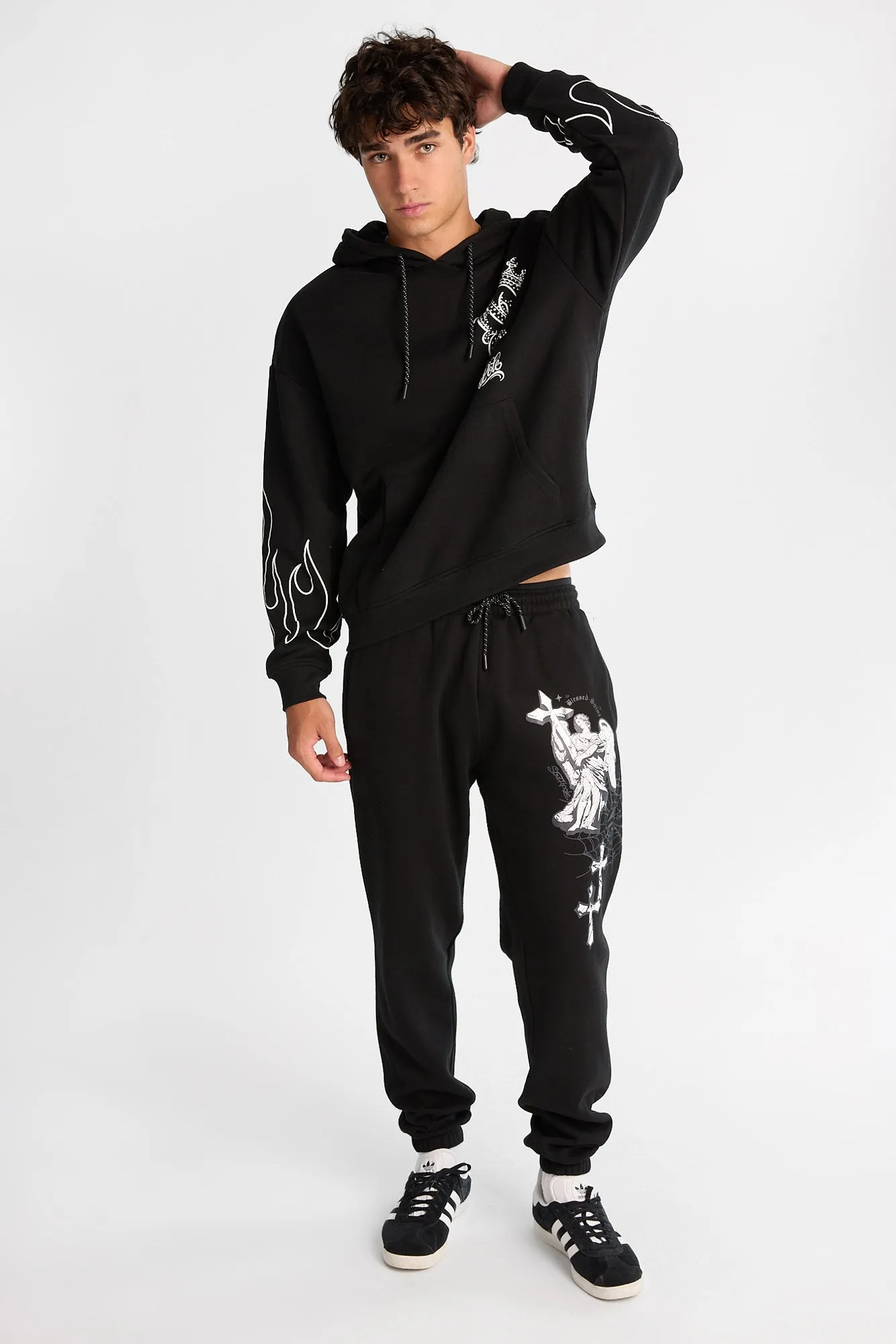 South Pole Rhinestone Flames Graphic Hoodie sold by Bluenotes product image thumbnail 4