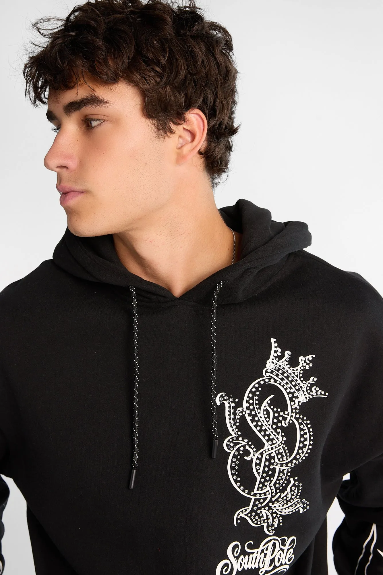 South Pole Rhinestone Flames Graphic Hoodie sold by Bluenotes product image thumbnail 2