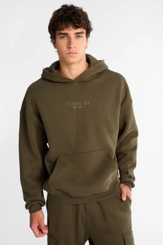 Southpole Establish Graphic Boxy Hoodie made by Bluenotes