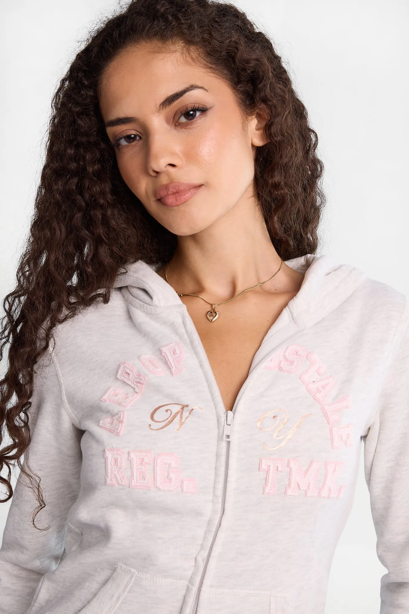 AERO Double Zip Slim Graphic Hoodie sold by Bluenotes product image thumbnail 3