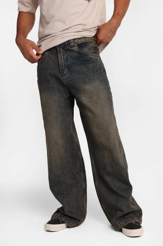 Tinted Big Baggy Jeans made by Bluenotes