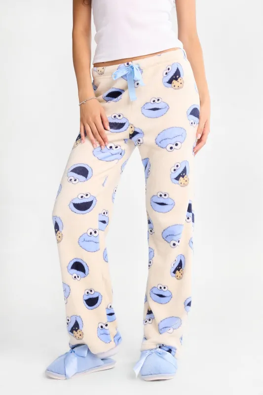 Cookie Monster Plush Pajama Pants made by Bluenotes