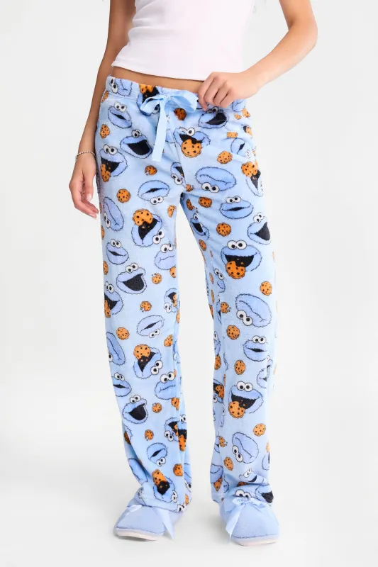 Cookie Monster Plush Pajama Pants made by Aeropostale
