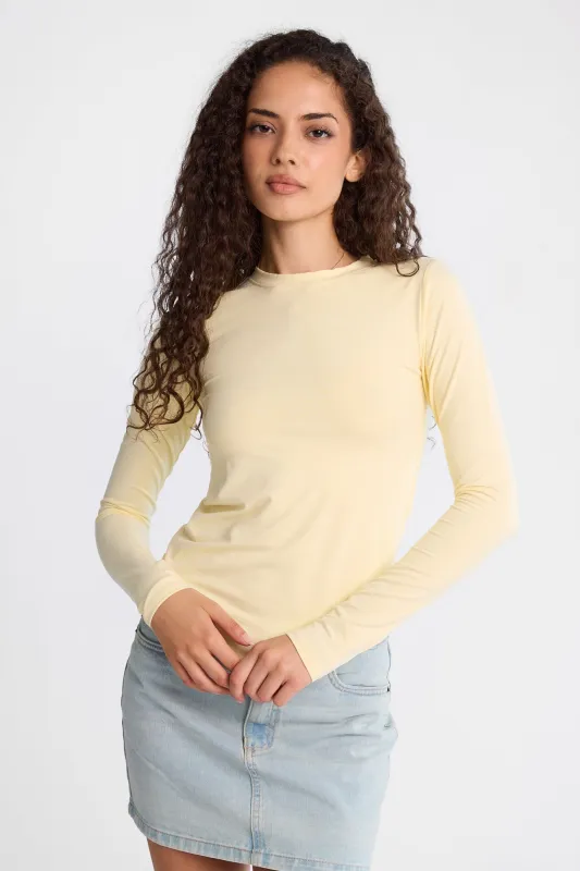 AERO Buttery Soft Long Sleeve Crew Neck Top made by Aeropostale
