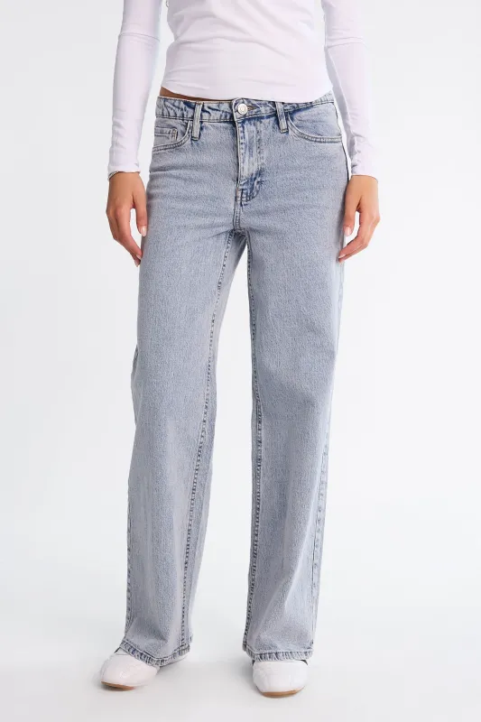 Bella High Rise Wide Leg Jeans made by Bluenotes