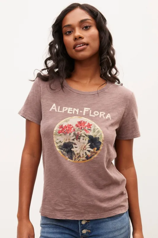 Alpen Flora Tee sold by Bluenotes