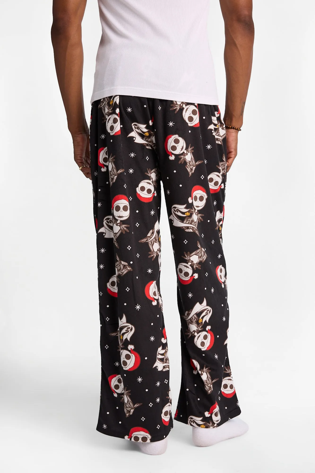 The Nightmare Before Christmas Santa Hat Silky Fleece Pajama Pants sold by Bluenotes product image thumbnail 3