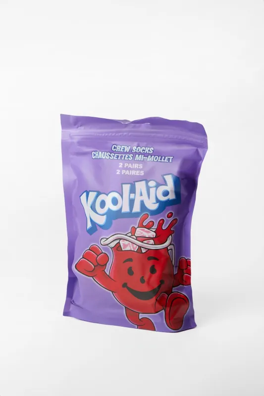 Kool-Aid Crew Socks Giftable 2-Pack made by Bluenotes