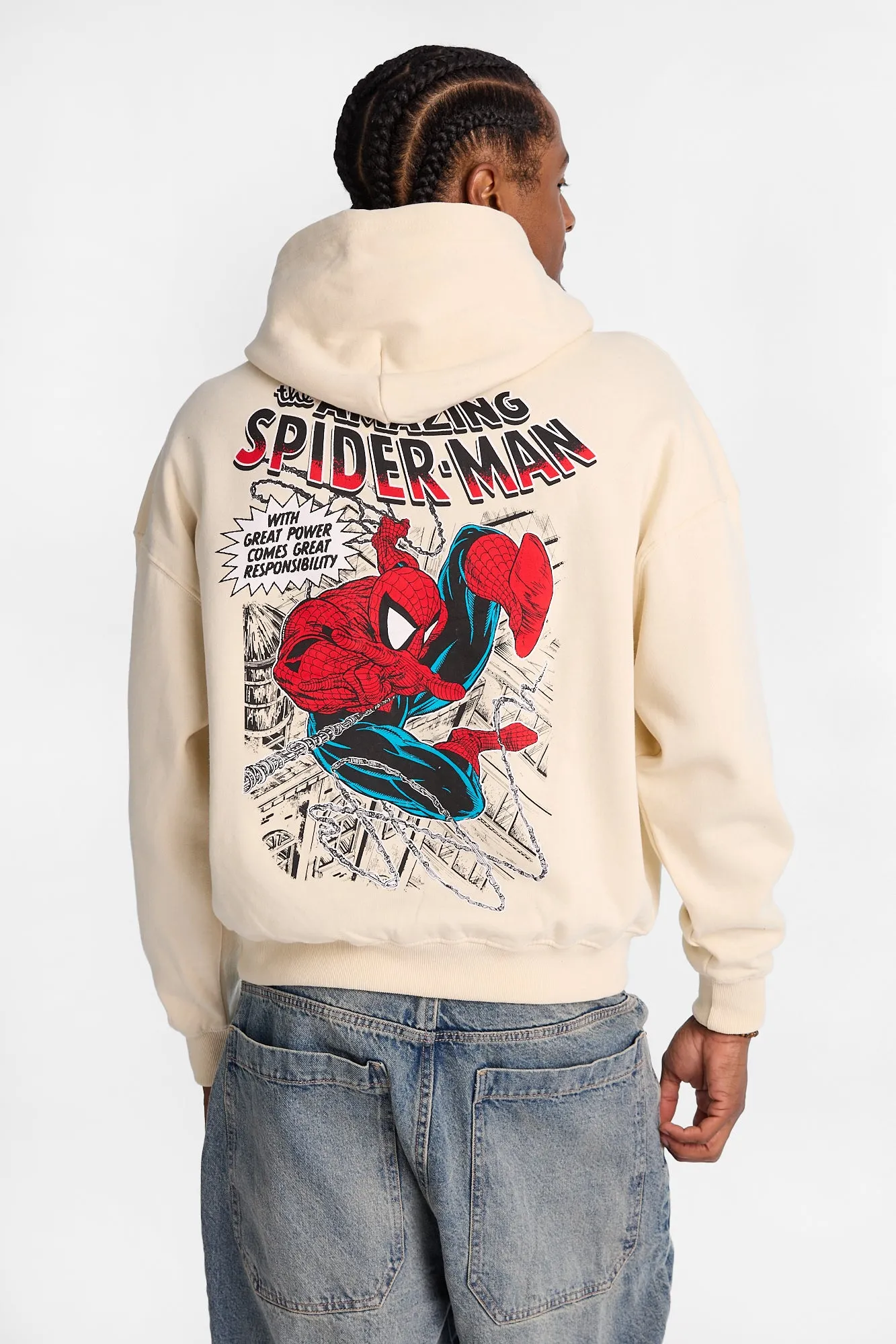 The Amazing Spider-Man Graphic Boxy Hoodie sold by Bluenotes