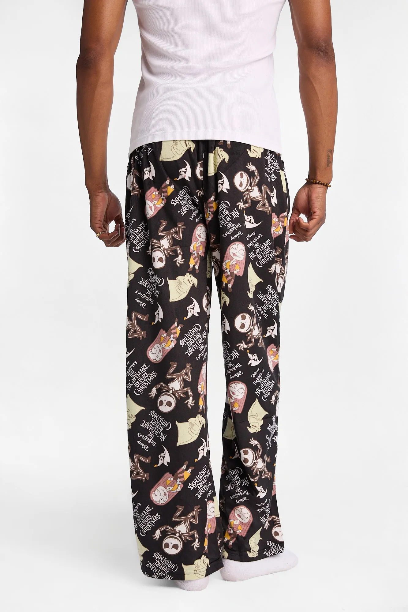The Nightmare Before Christmas Jack & Sally Silky Fleece Pajama Pants sold by Bluenotes product image thumbnail 3