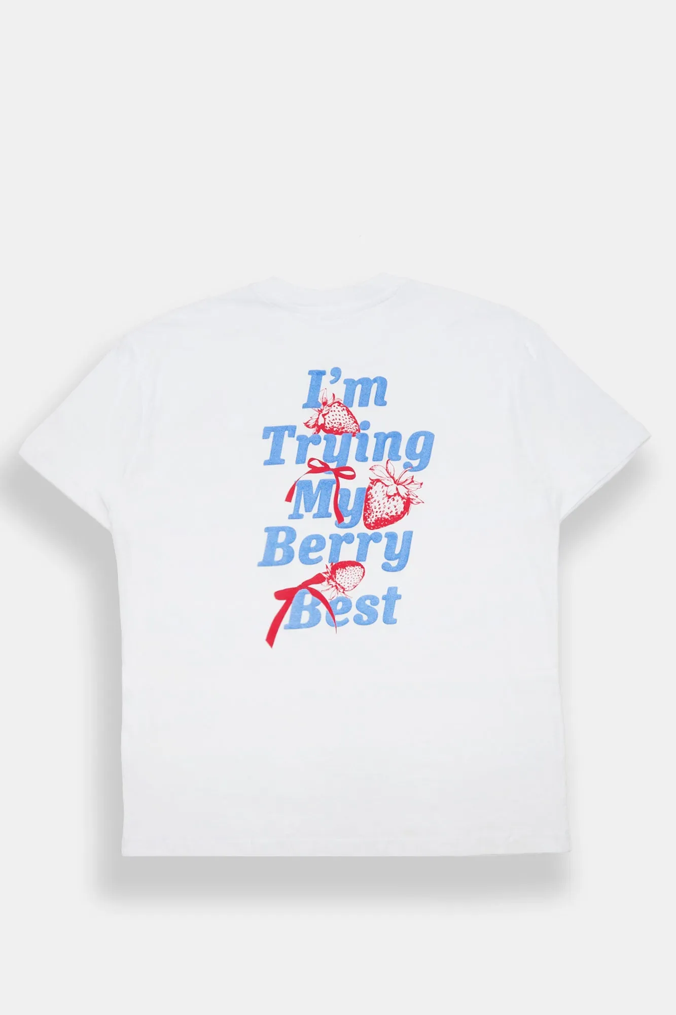I'm Trying My Berry Best Graphic Super Soft Boyfriend Tee sold by Bluenotes