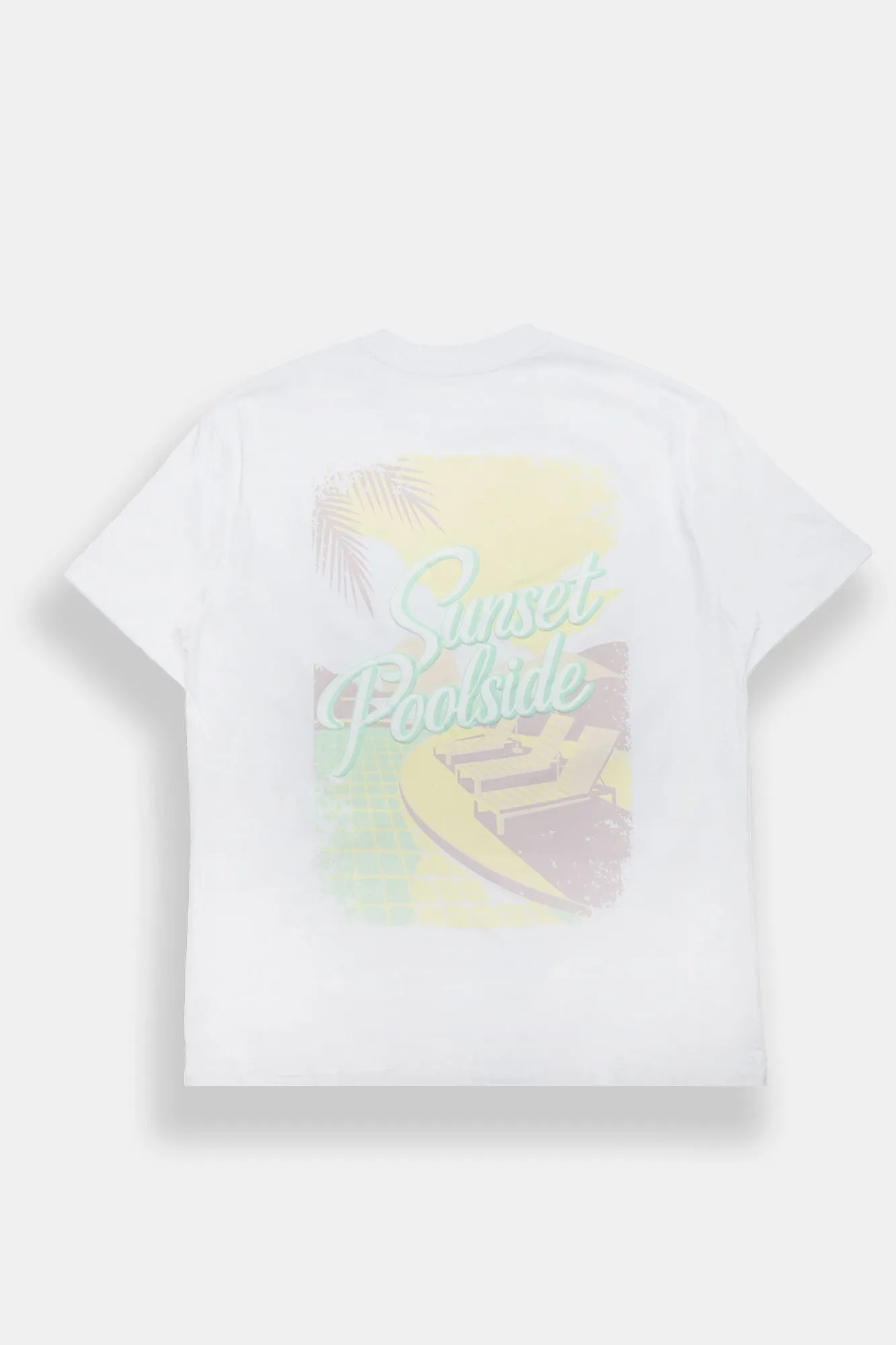 Sunset Poolside Graphic Super Soft Boyfriend Tee sold by Bluenotes