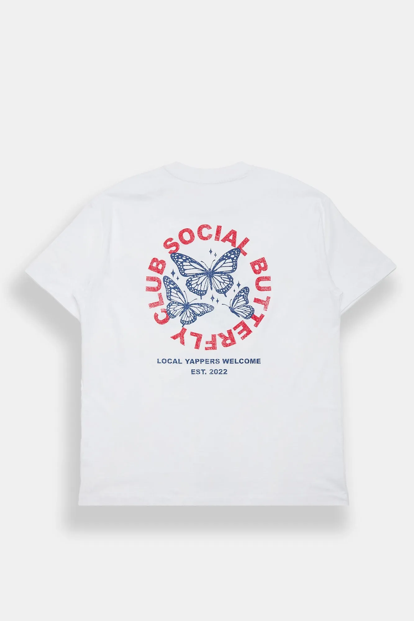 Social Butterfly Graphic Super Soft Boyfriend Tee sold by Bluenotes