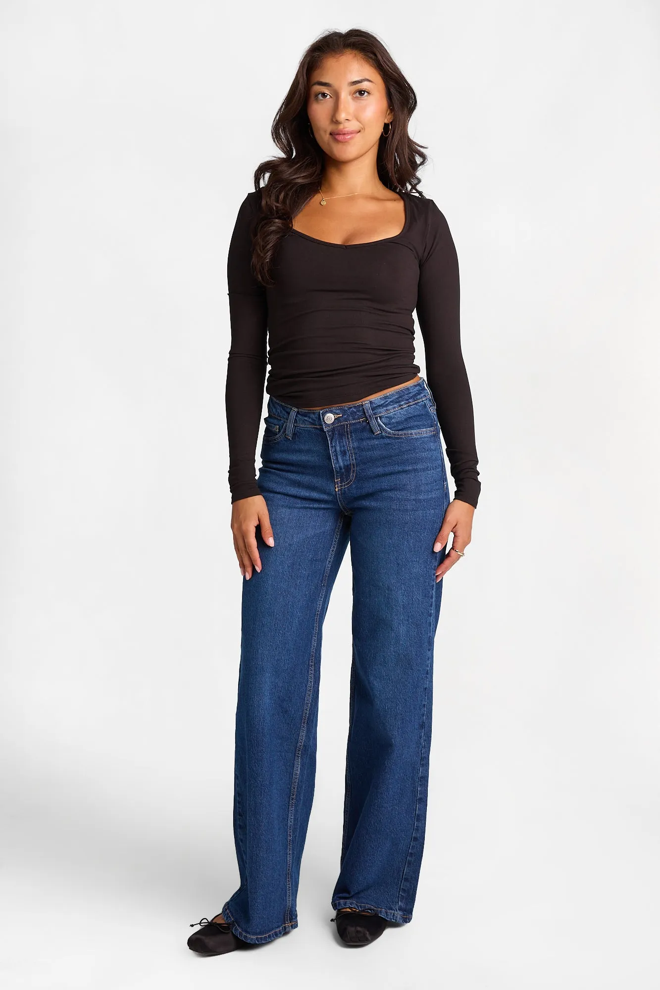 AERO Long Sleeve Sweetheart Neckline Top sold by Bluenotes product image thumbnail 4