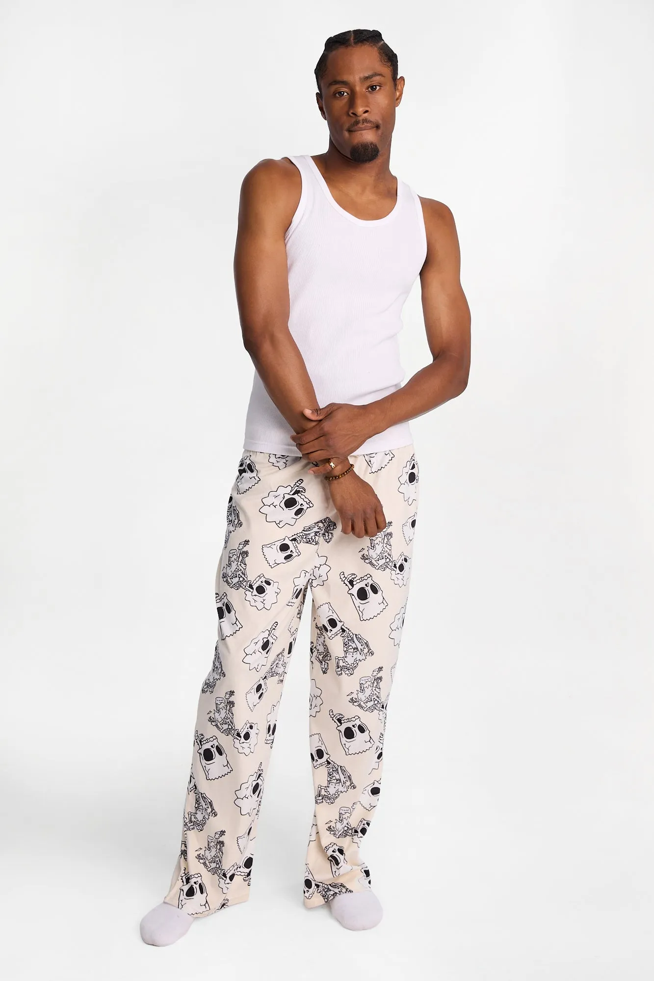 The Simpsons Skeletons Silky Fleece Pajama Pants sold by Bluenotes product image thumbnail 4