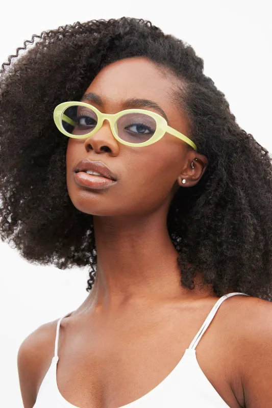 Slim Oval Sunglasses made by Bluenotes